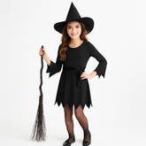 Enchanting Little Witch Costume for Girls (Size 8-10)
